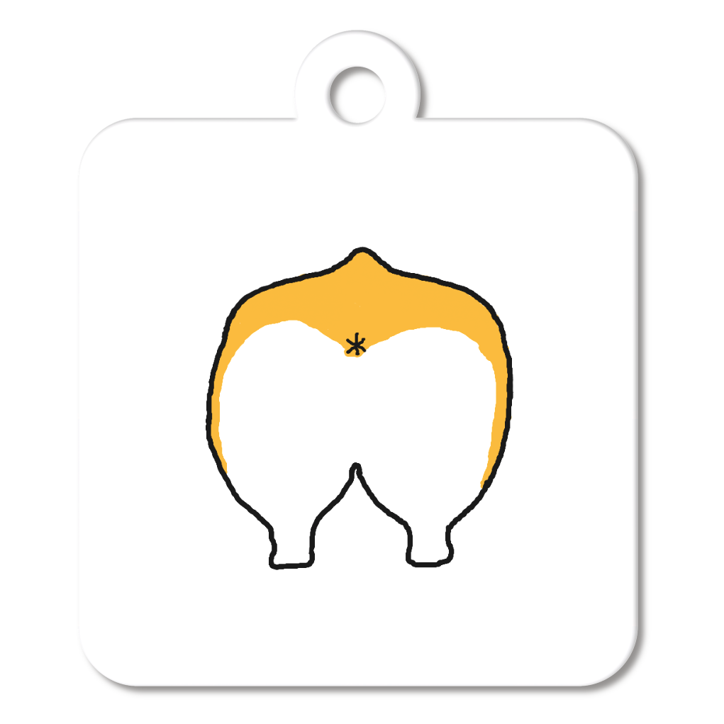 キーホルダー(4cm)【コーギーの尻】