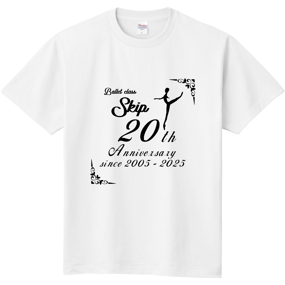 バレエクラスskip20周年記念Tシャツ　