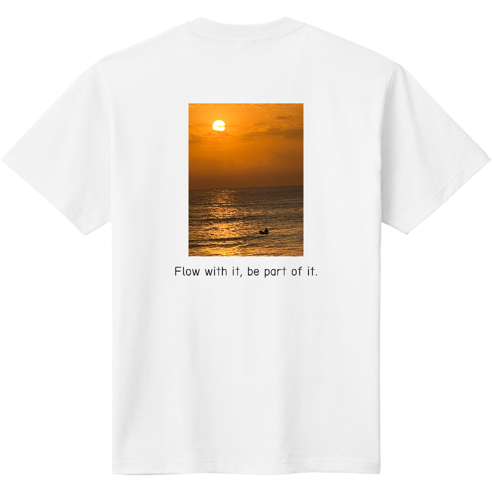 サンセット　バックプリント