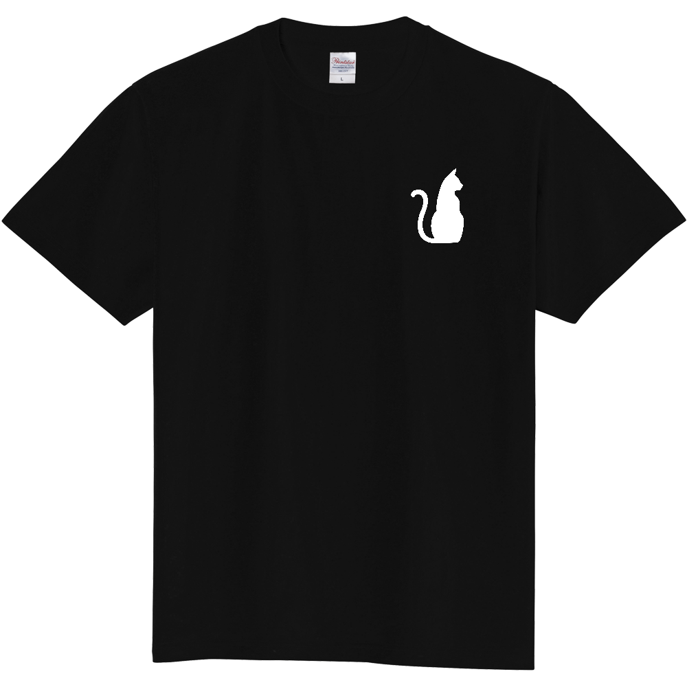 白猫 擬人化メイド ブルー Tシャツ ［両面プリント］※他アイテムに変更可能