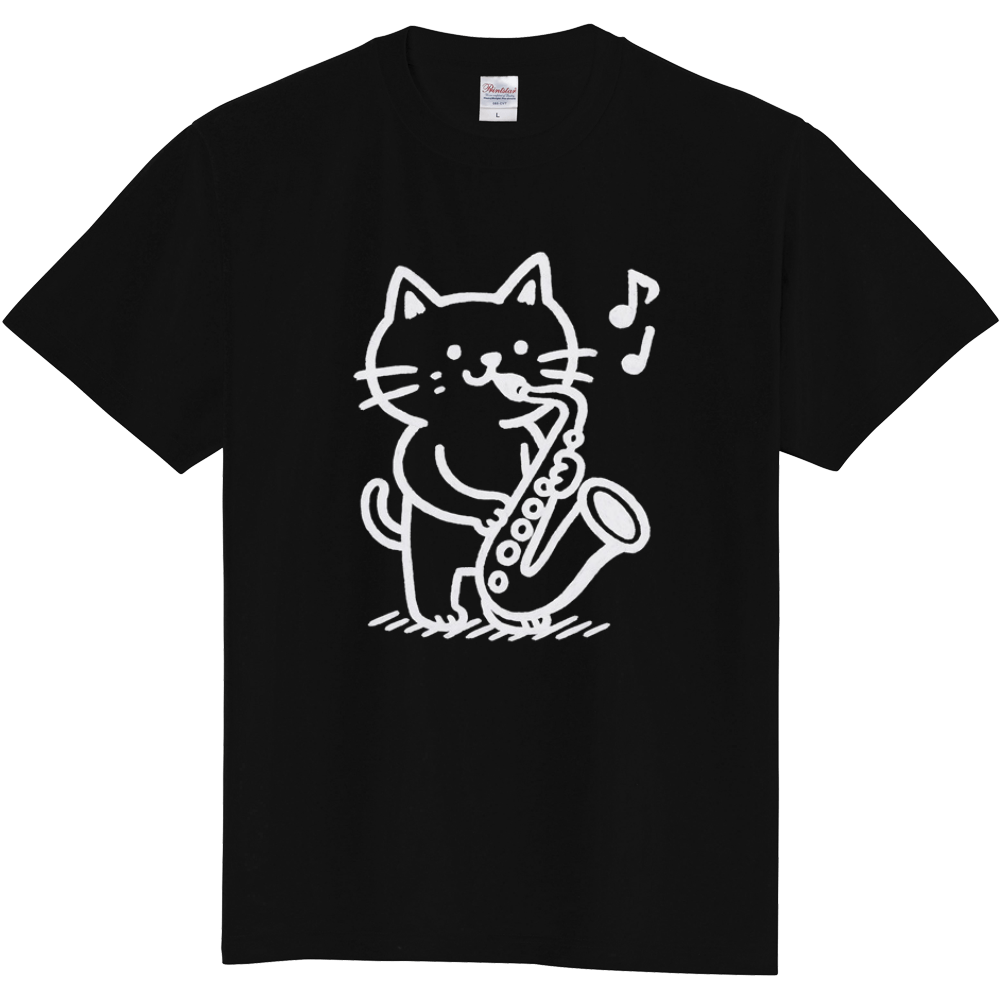 サックスを吹く猫　　えふらぼ　Ｍ－1