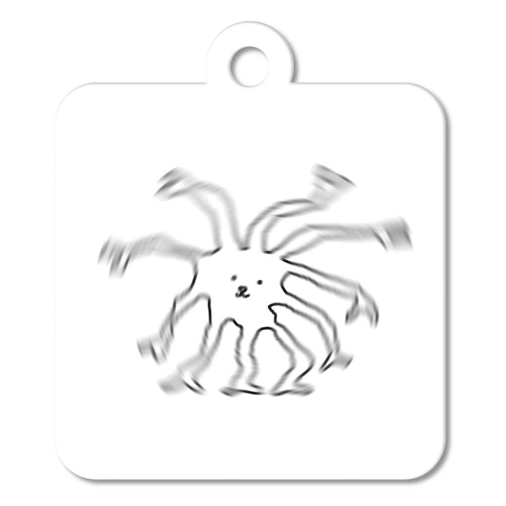 キーホルダー（4cm）【ねこ（手が多くて速い）】