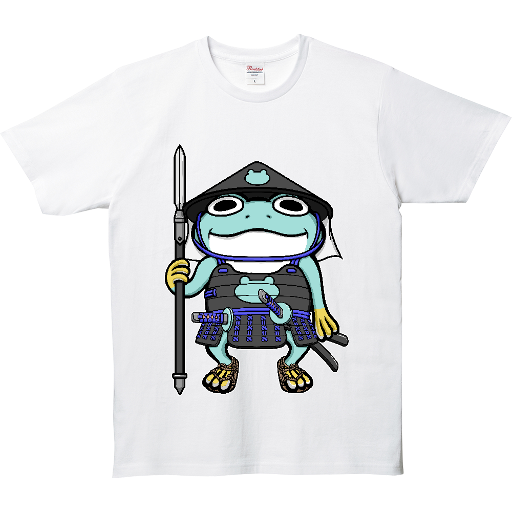 足軽ガエル ベーシックTシャツ 表裏プリント