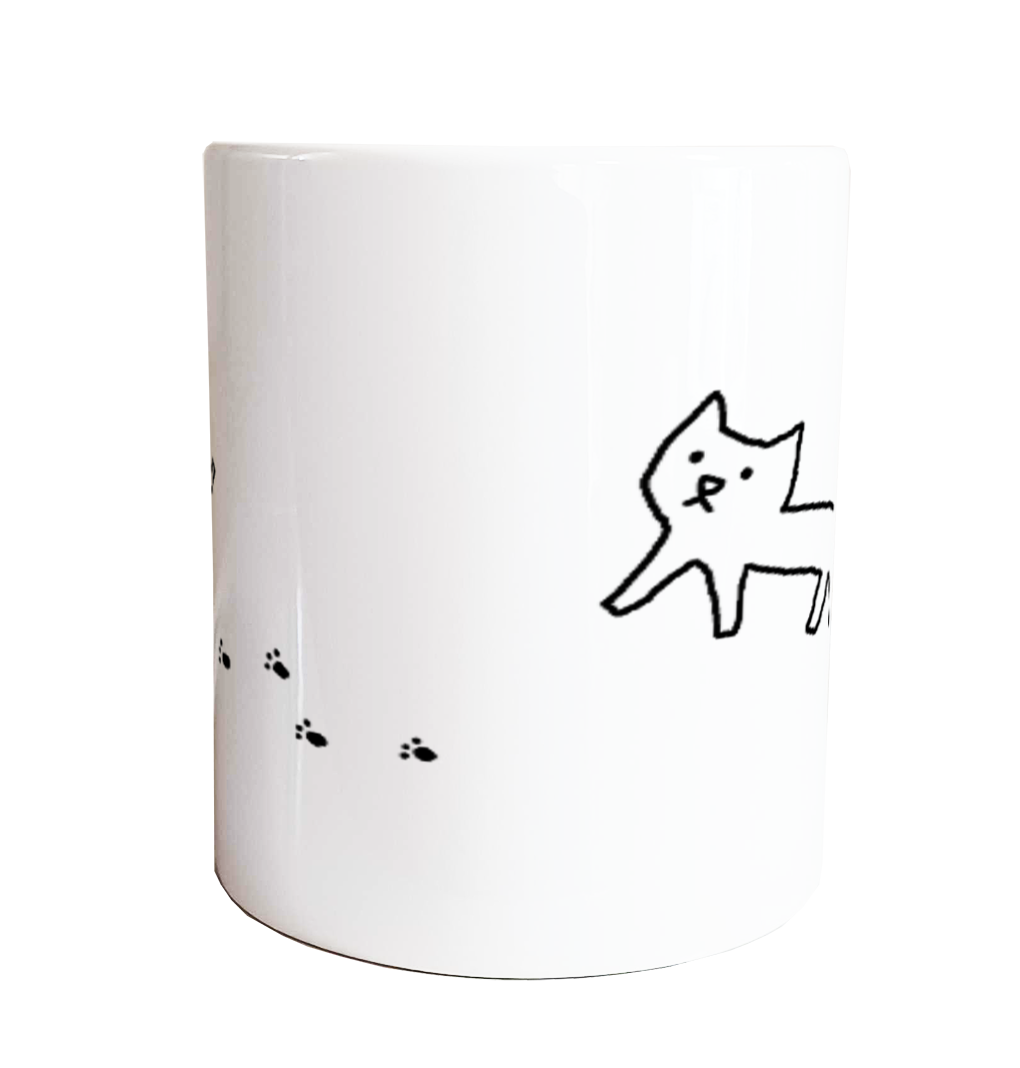 マグカップ【ねこ(お散歩)】