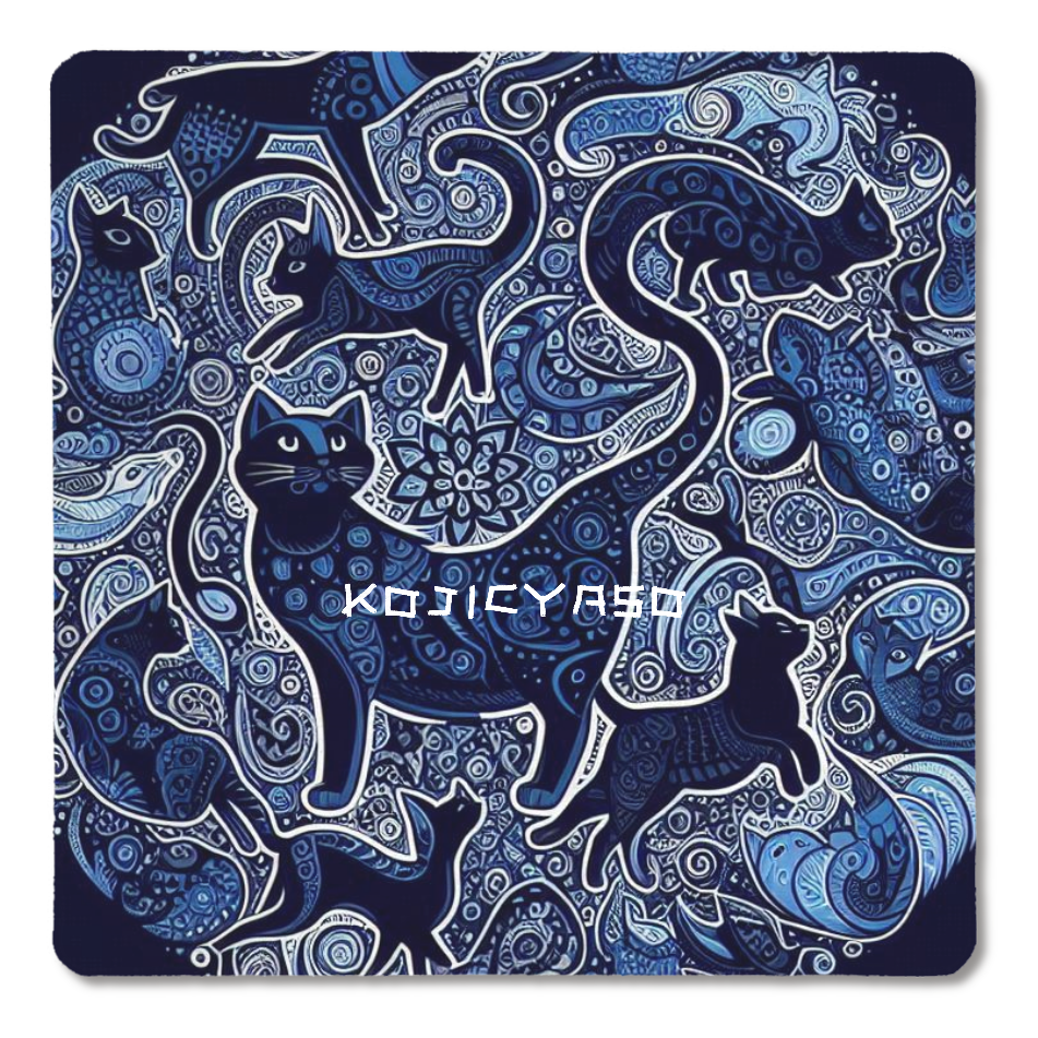 KOJICYASOシリーズ　紺　コースター