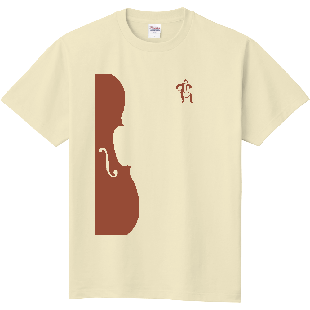 【イメT】チェロをひくひとTシャツ