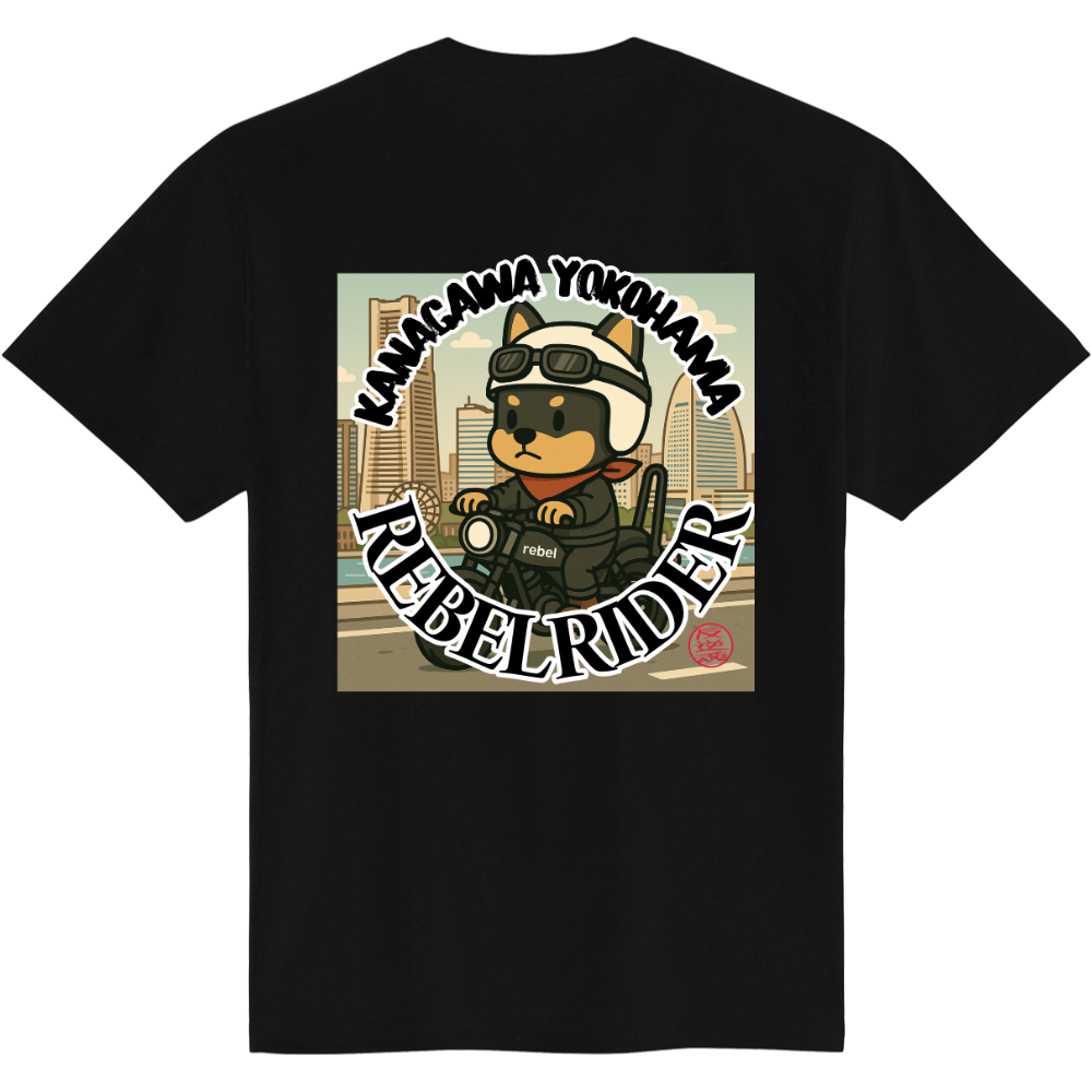 YOKOHAMA ワンコライダー Tシャツ