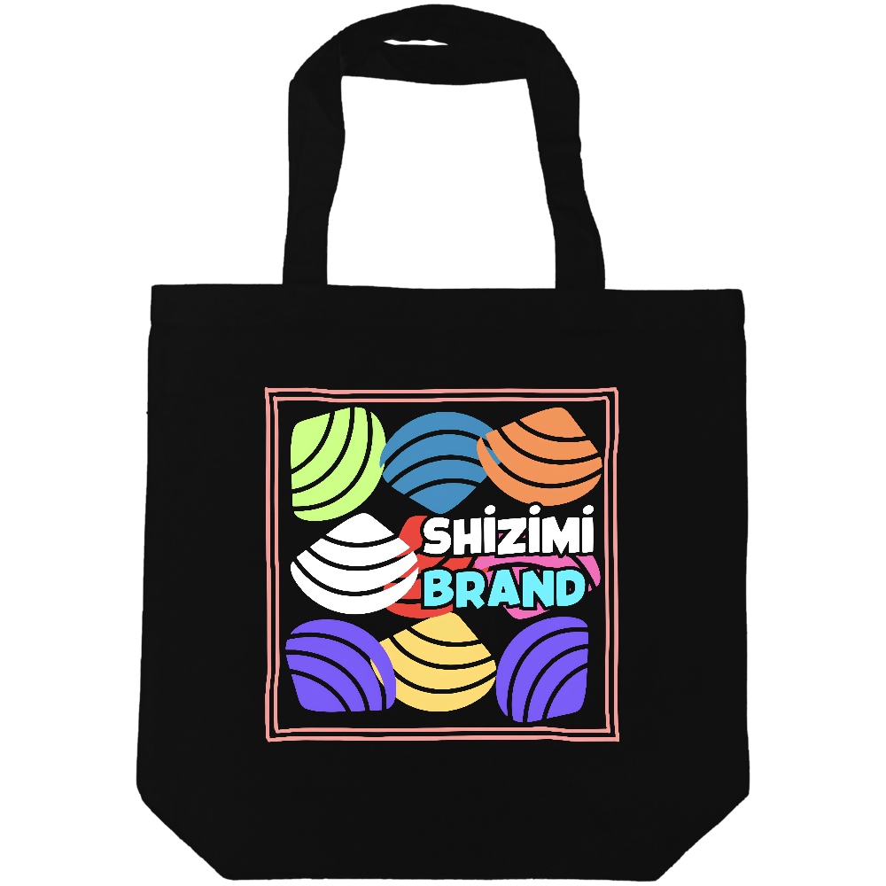 カラフルシジミトートバック(黒)