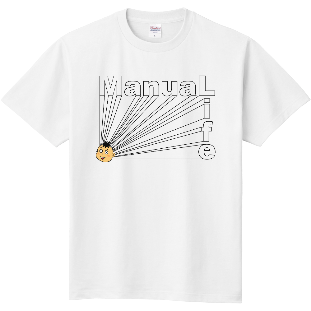 ManuaLifeデザインTシャツ（ホワイト）