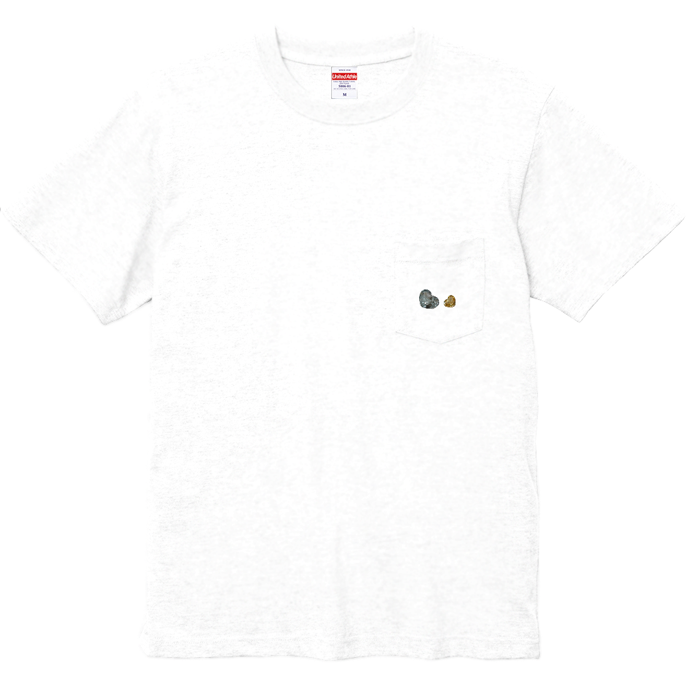 宝石ポケットTシャツ②ハートダイヤ×2