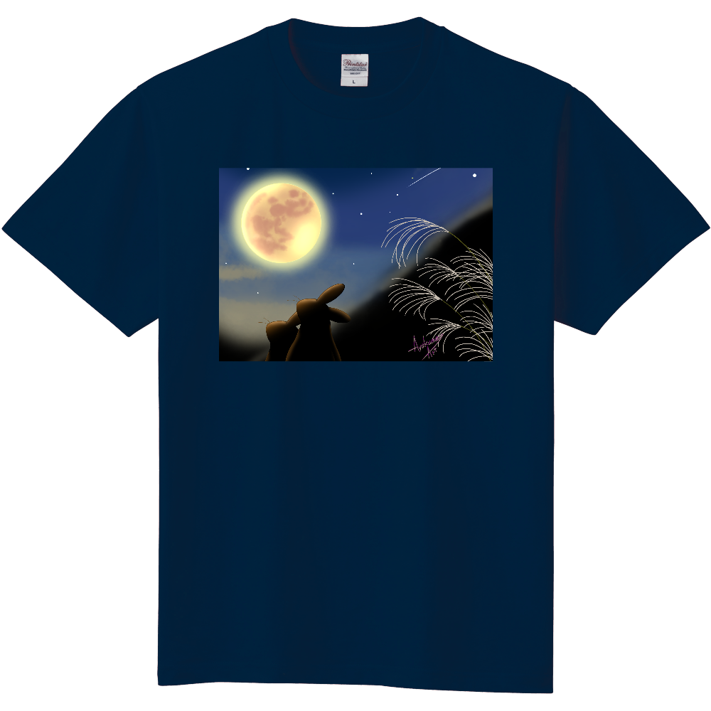 お月見うさぎTシャツ
