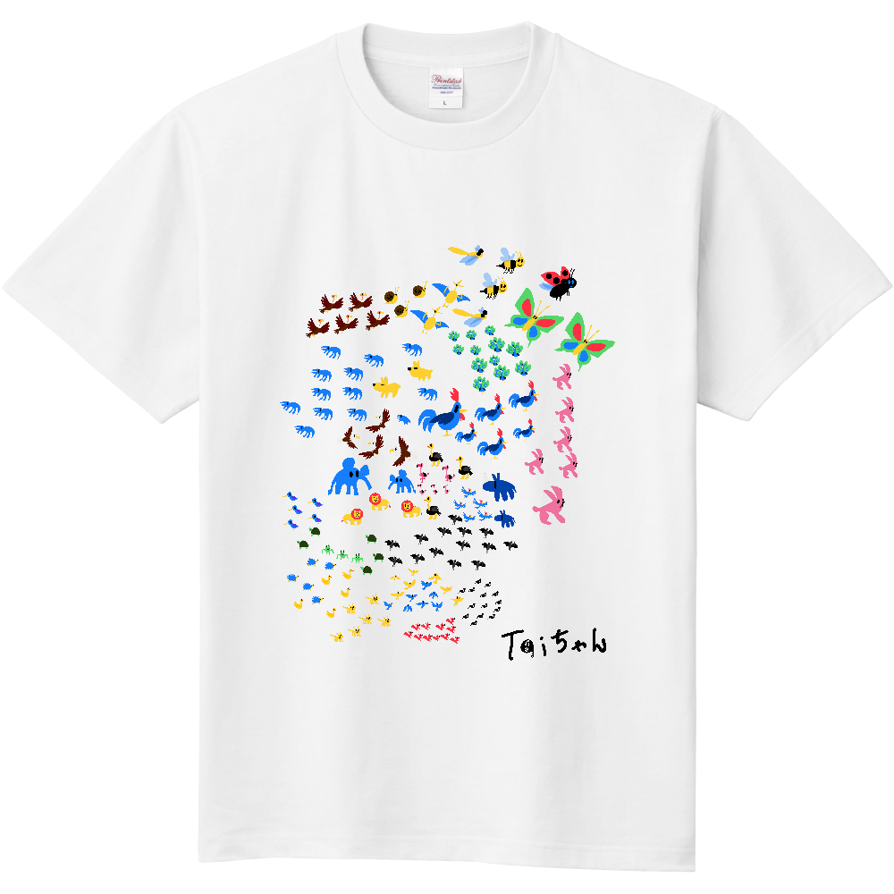 大人用Tシャツどうぶつ大作戦