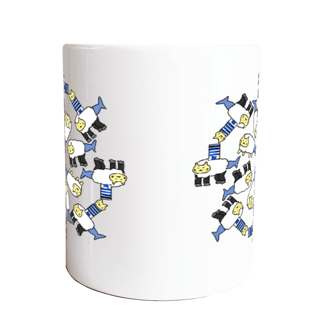 マグカップ【ひつじねこシャーク(進化曼荼羅)】