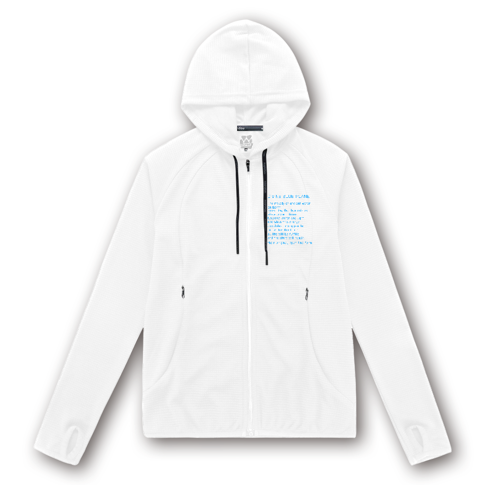 DIVINE BLUE PLANET ウィメンズフィットネスパーカー