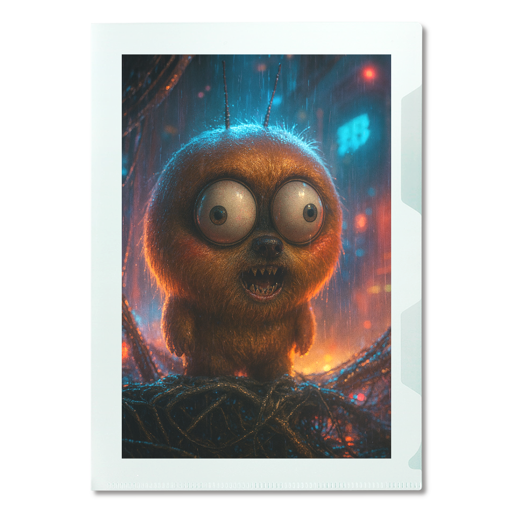 Suspicious Mascot of the Neon Streets