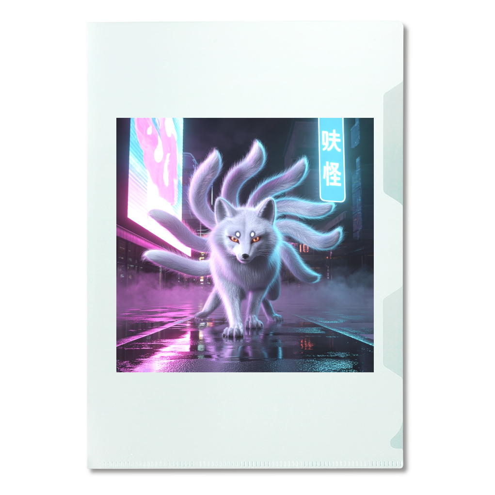 Nine-Tailed Fox in the Neon Streets