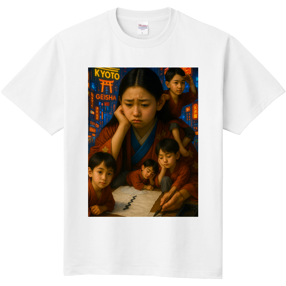 Children Lost in Calligraphy