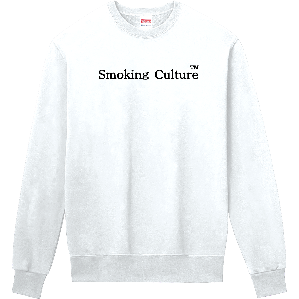 Smoking Culture ロゴ ロールトレーナー