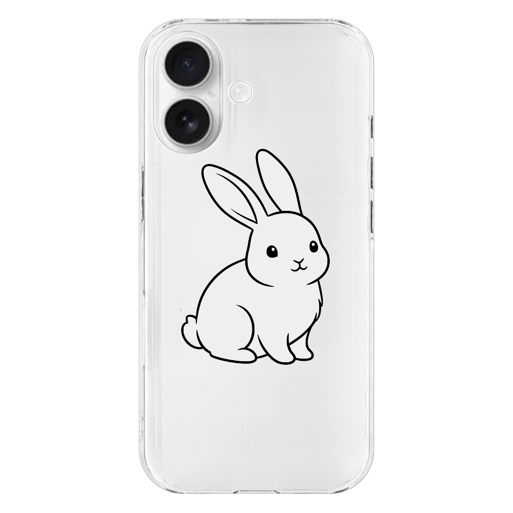 うささ iPhone17 (透明)(ハードケース)