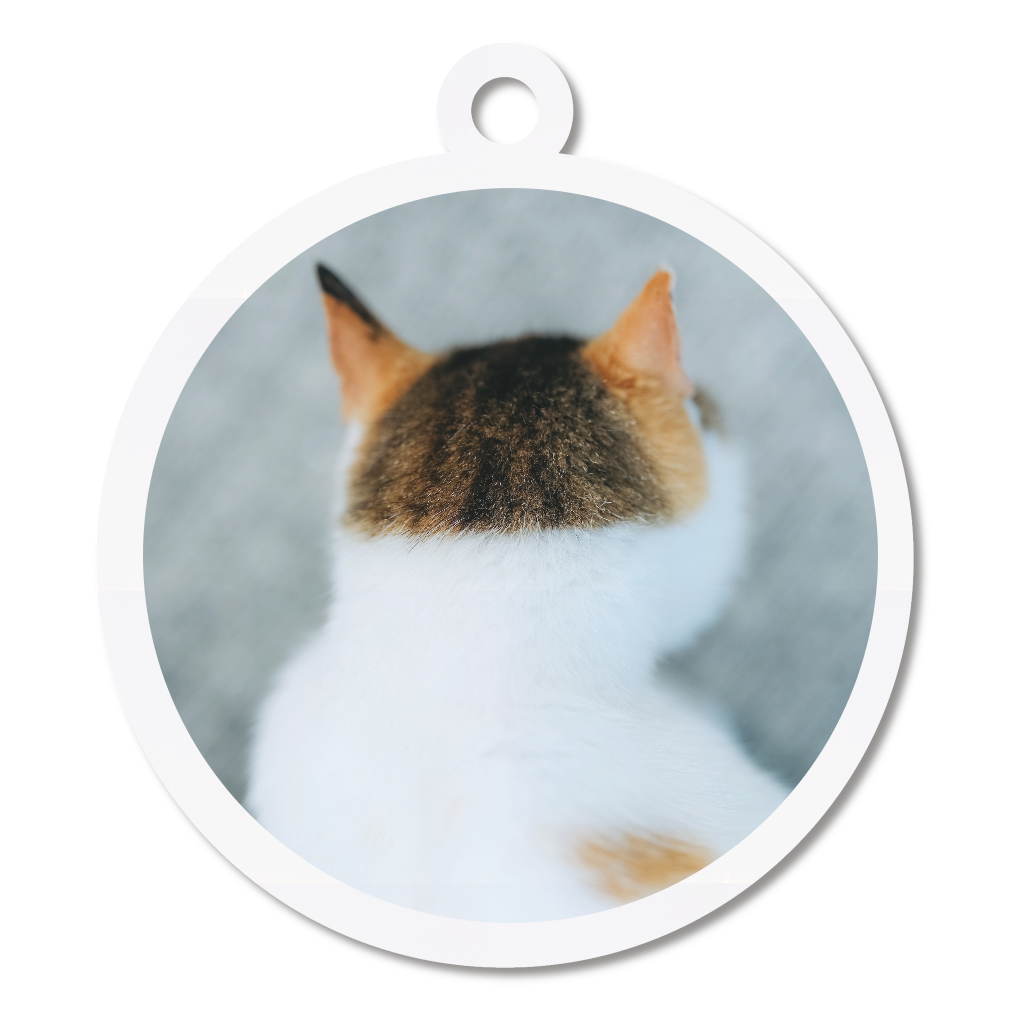 にゃんこまんまるキーホルダー（ぱっつんちゃん）