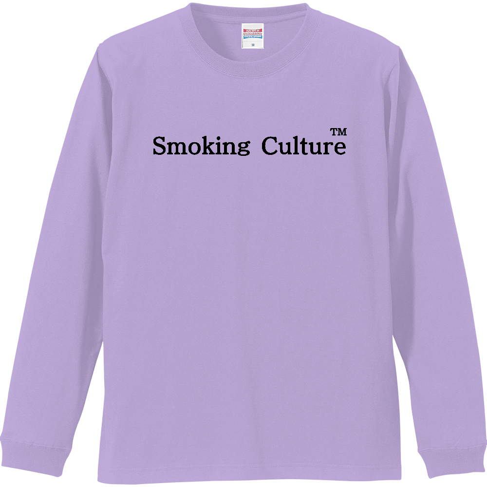 Smoking Culture ロゴ ロンT ライトパープル