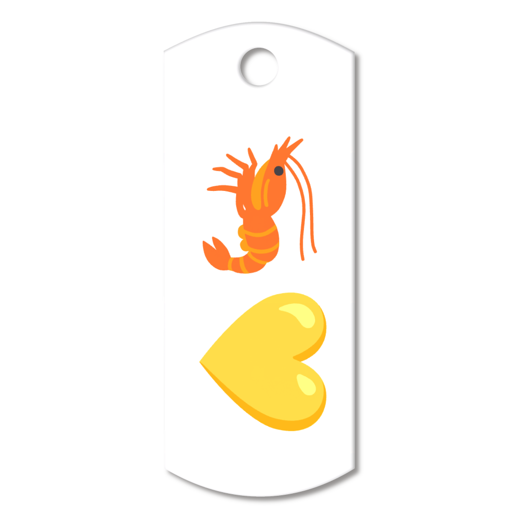 エビハート　キーホルダー