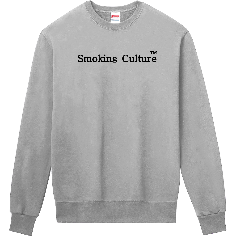 Smoking Culture ロゴ 葉巻トレーナー グレー