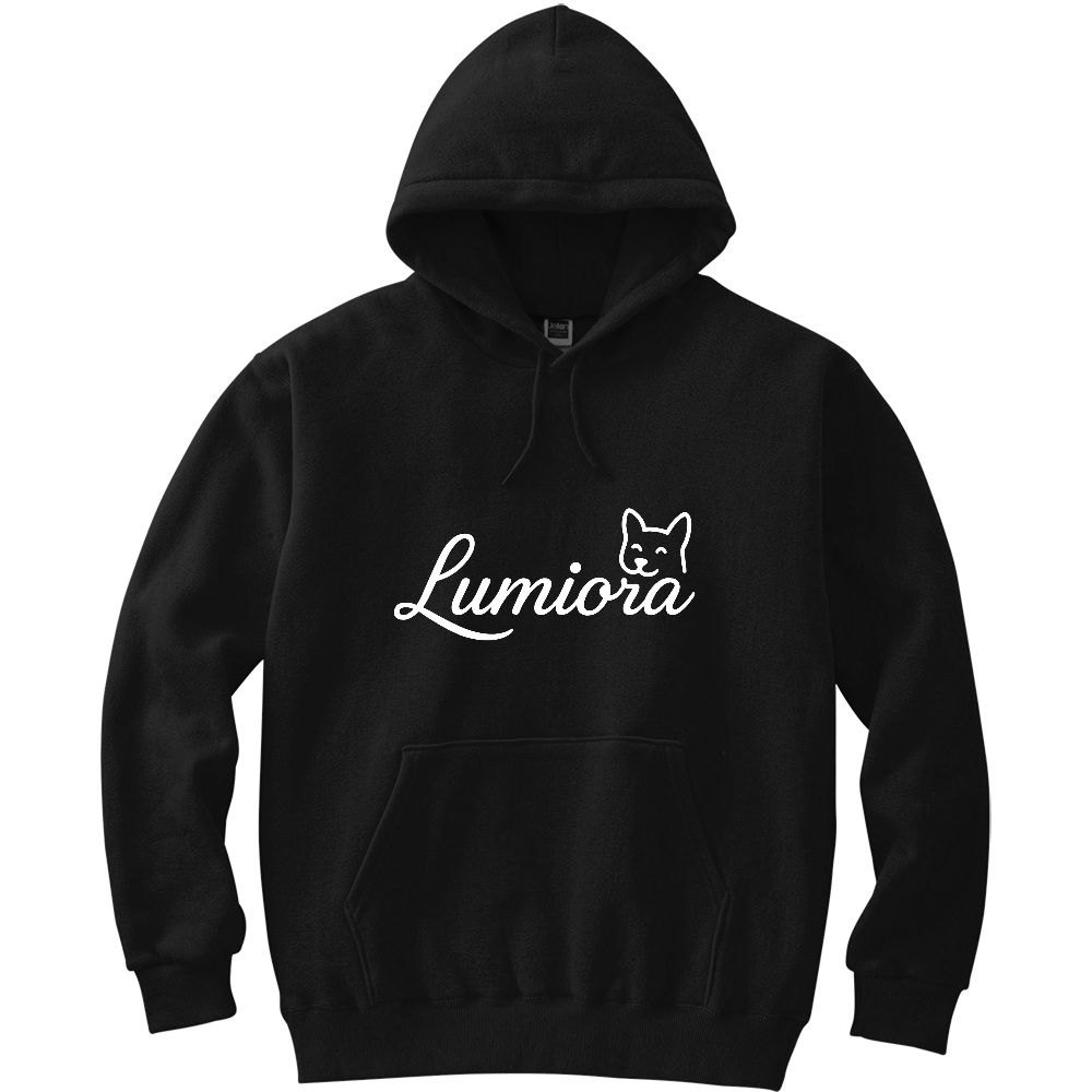 LUMIORA 【パーカー黒ロゴ】