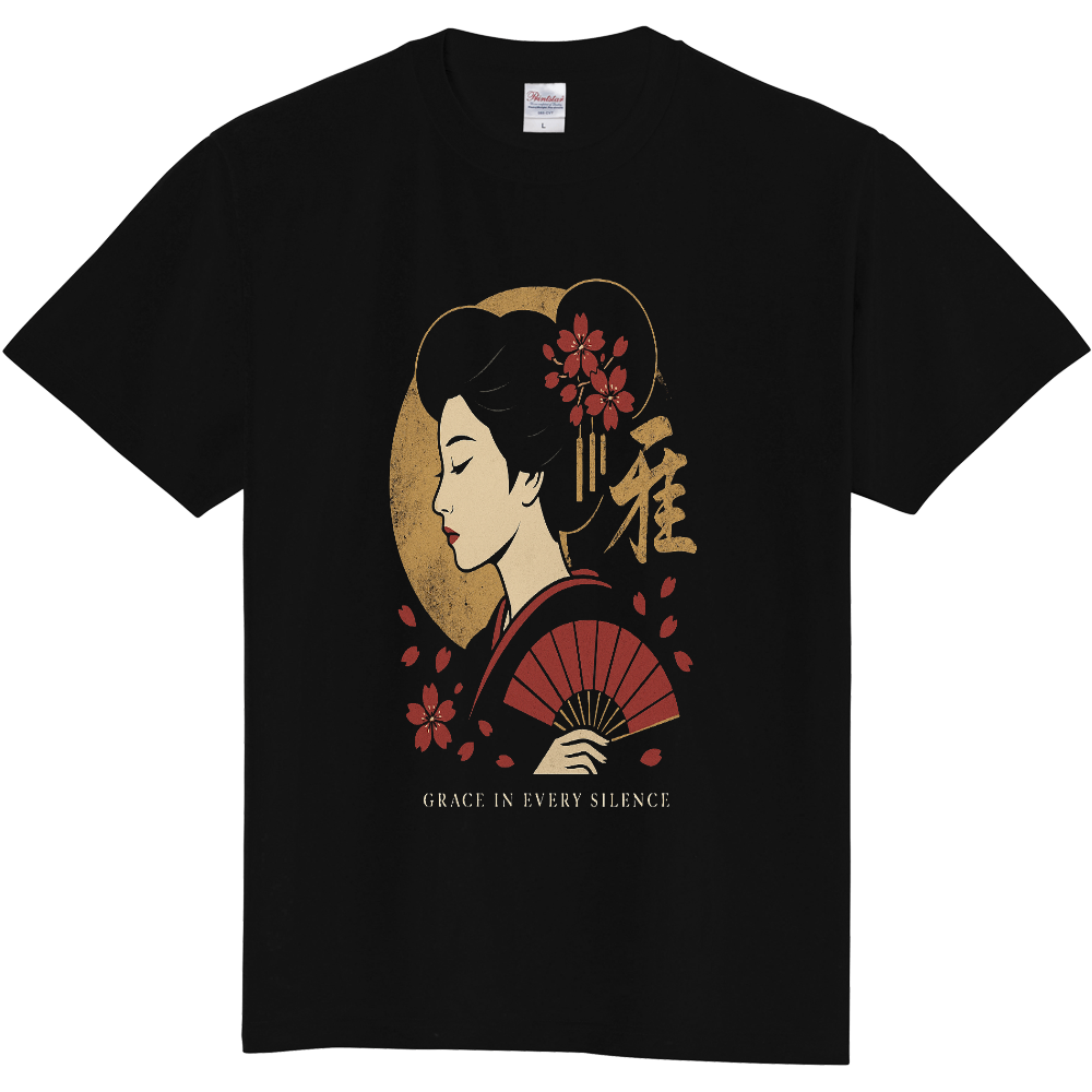 【GRACE IN EVERY SILENCE】雅をまとう和アートTシャツ