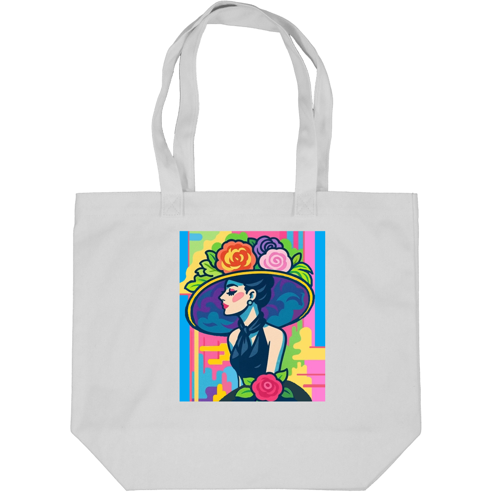 大きな帽子の女