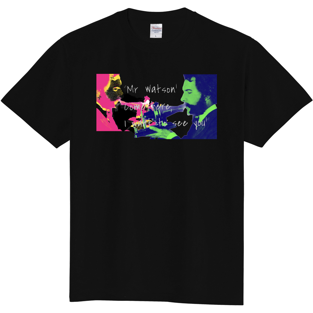 ベルの電話一号機 Tシャツ（ブラック）