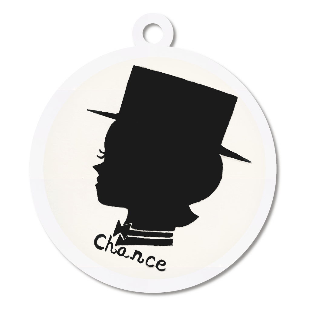 シルエットキーホルダー