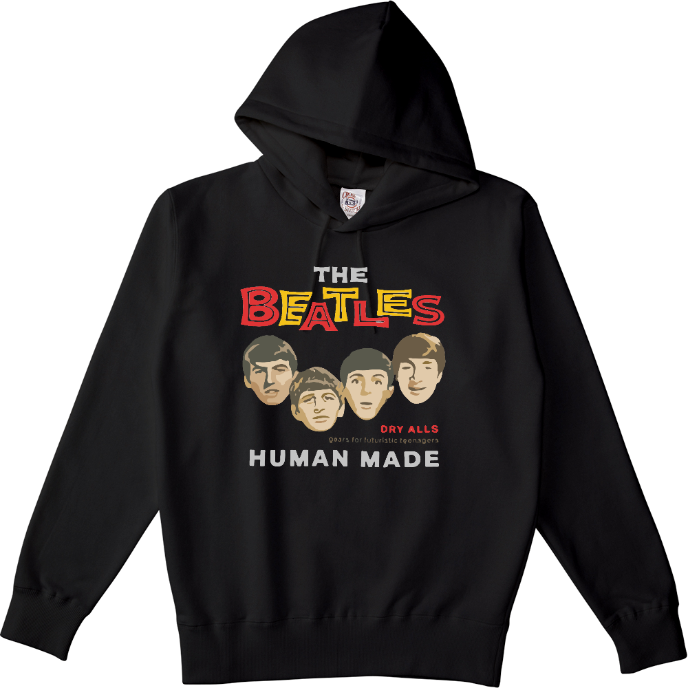 Beatles プルパーカー(ブラック)
