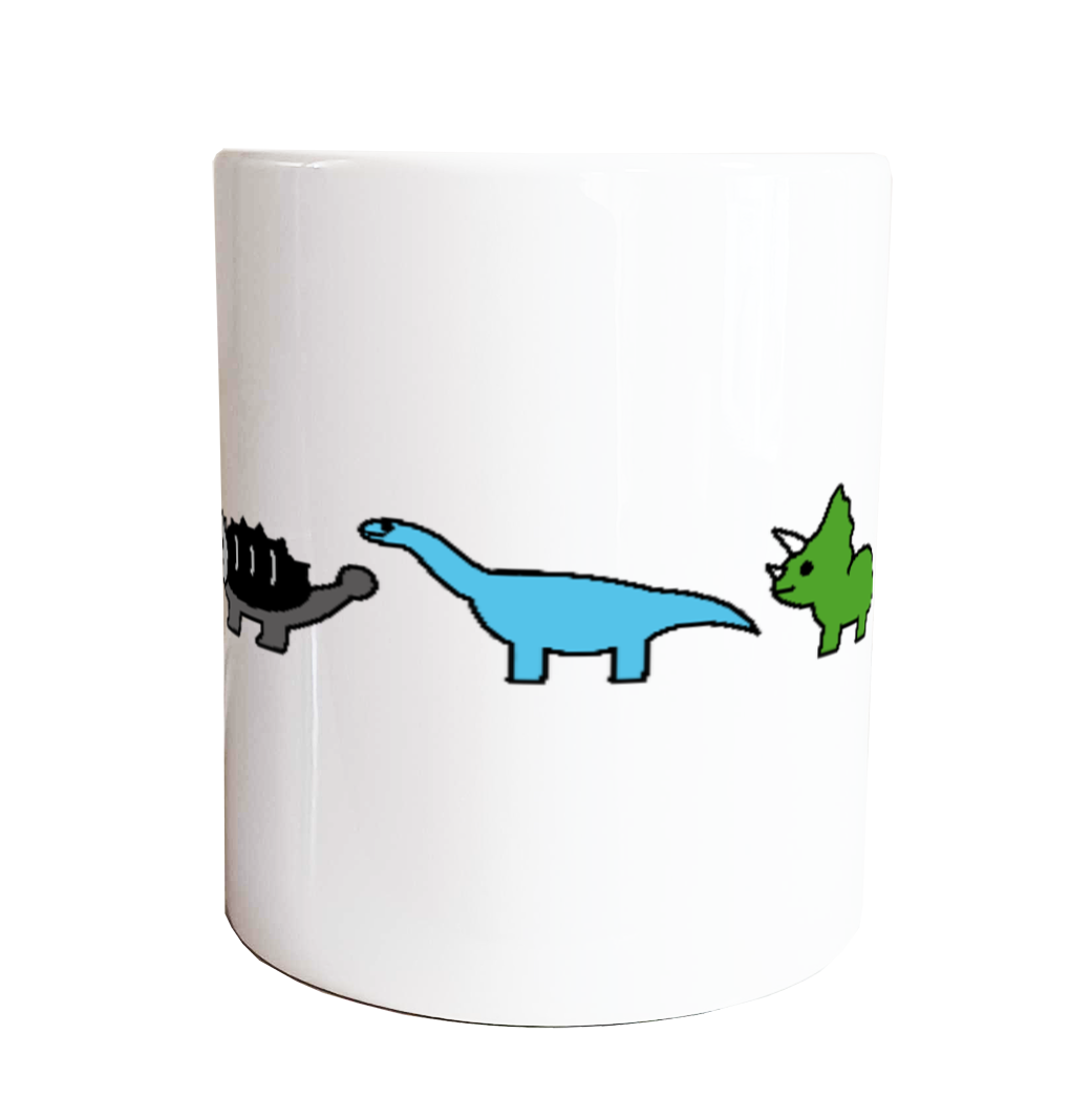 【恐竜】定番マグカップ|ティラノサウルス・アンキロサウルス・アルゼンチノサウルス・トリケラトプス・プテラノドン