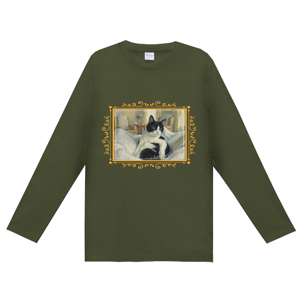 絵画風ネコ「くつろぎ」