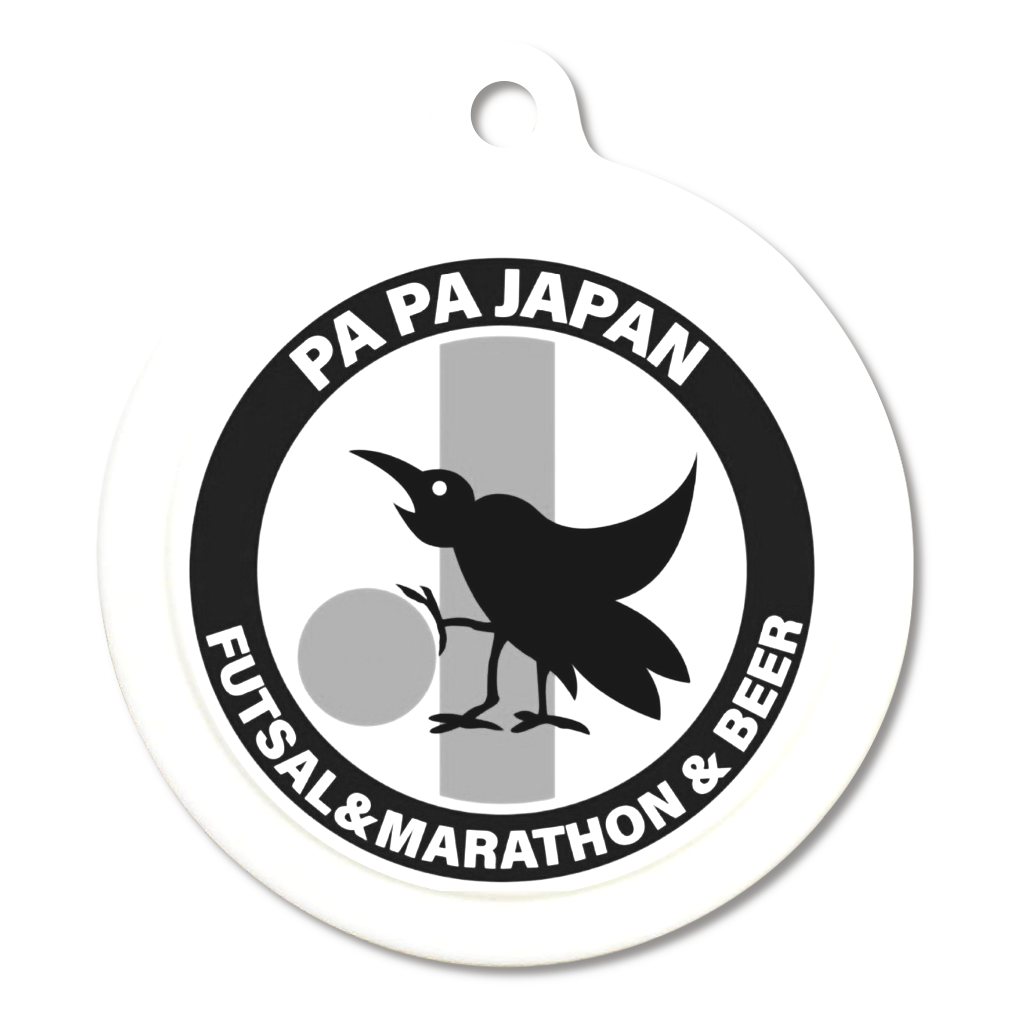 PPJP エンブレム　モノトーン　ラバー　キーホルダー