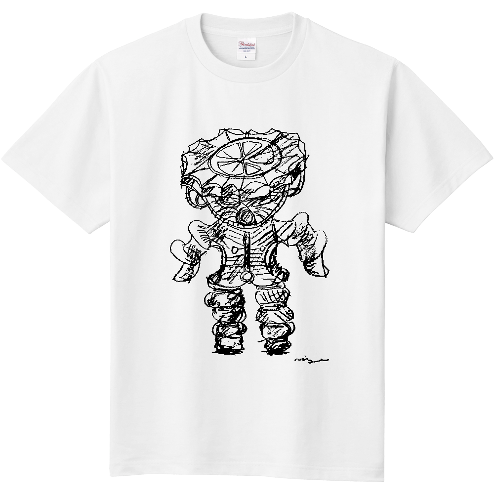 Tシャツ「みみずく土偶」