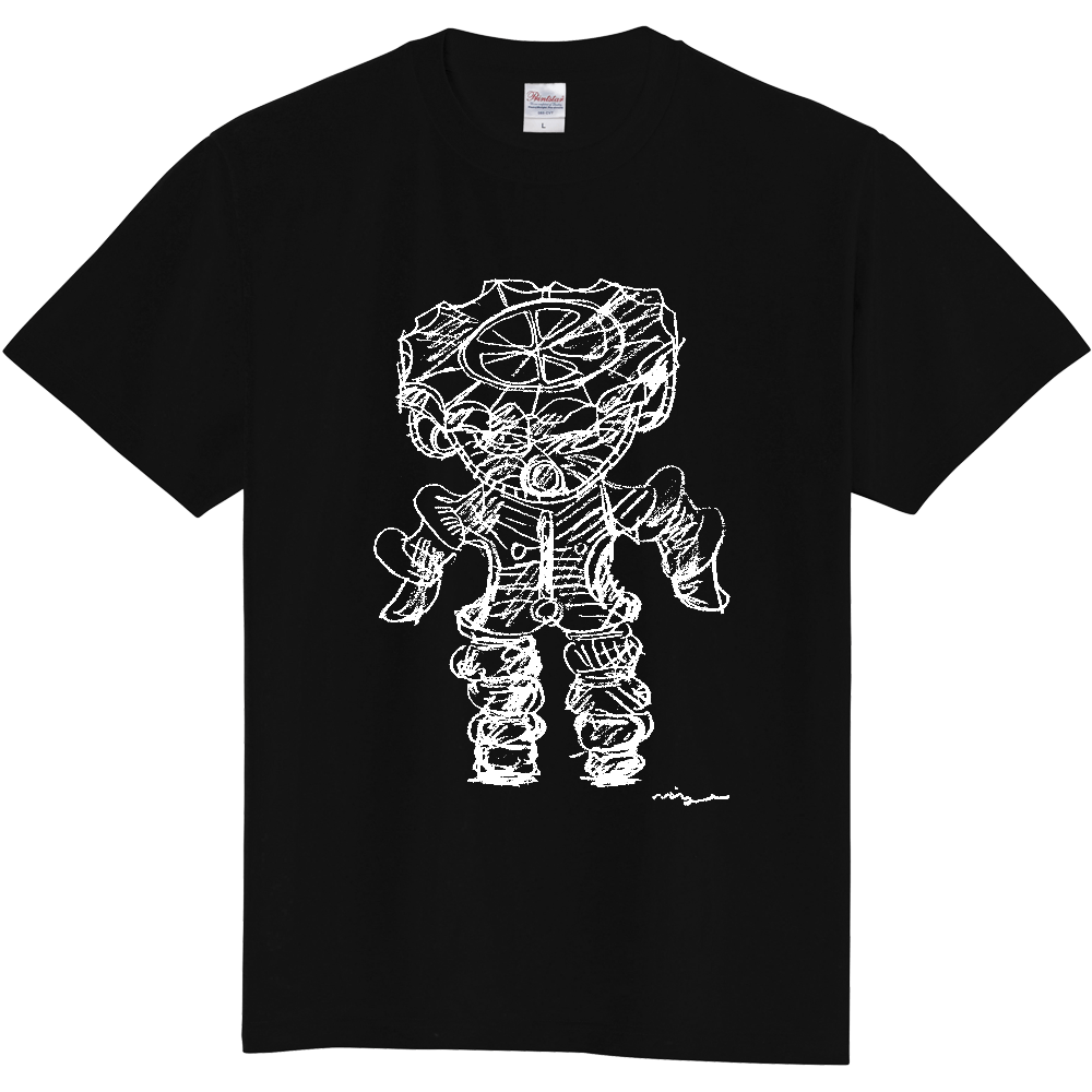 Tシャツ「みみずく土偶」