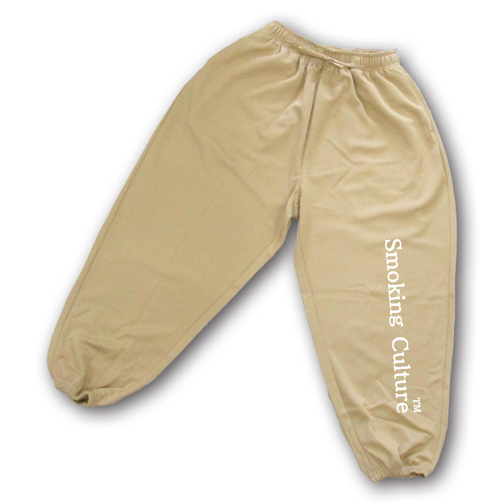 Smoking Culture ロゴ 家紋 ジョイント パンツ サンドベージュ