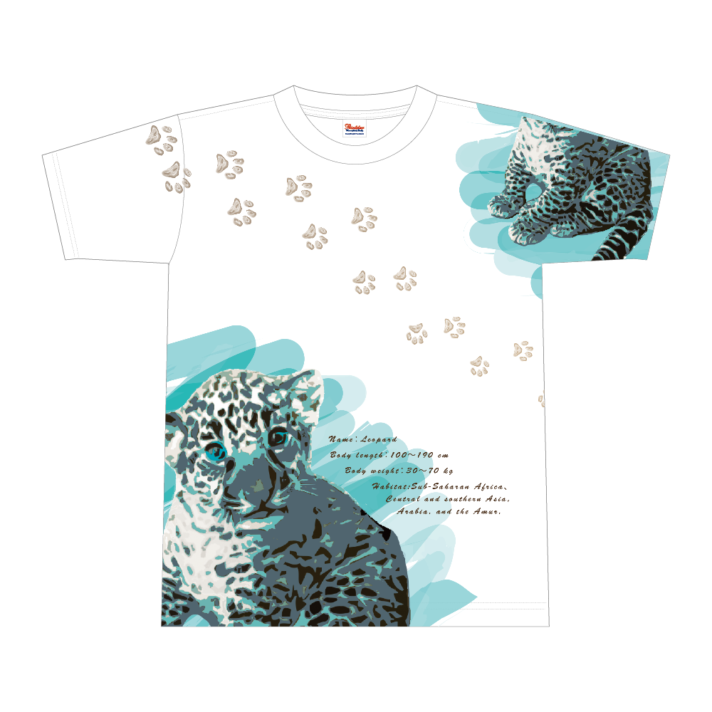 アニマルデザイン（ジャガー青）表のみ