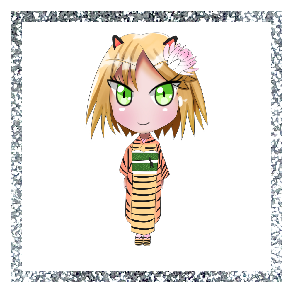 虎美　グリッターシールシルバー