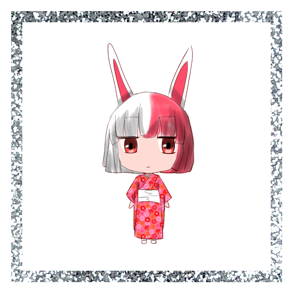 美兎　グリッターシールシルバー