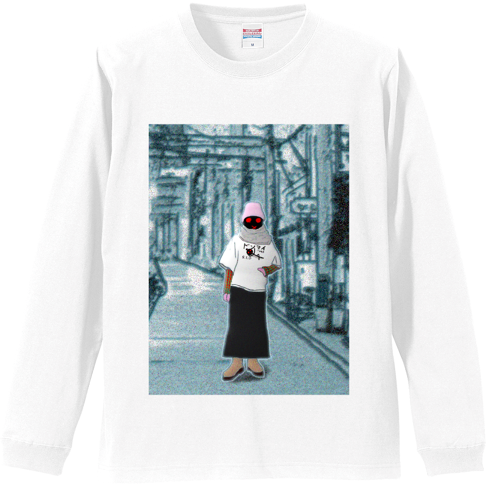 長袖シャツ『足音』