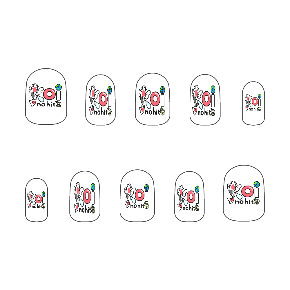 豆の人ネイルチップ