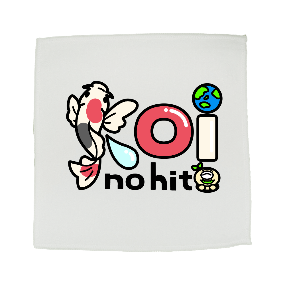 豆の人ハンドタオル