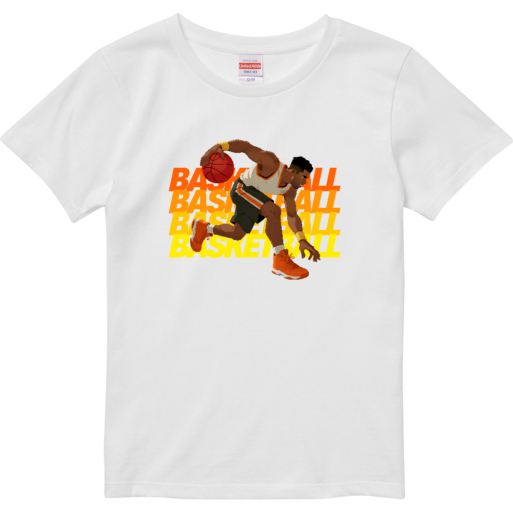 【ストリートバスケスタイル】クールなバスケットボールプレイヤーTシャツ | 男女兼用 ストリートファッション スポーツMIXコーデに最適