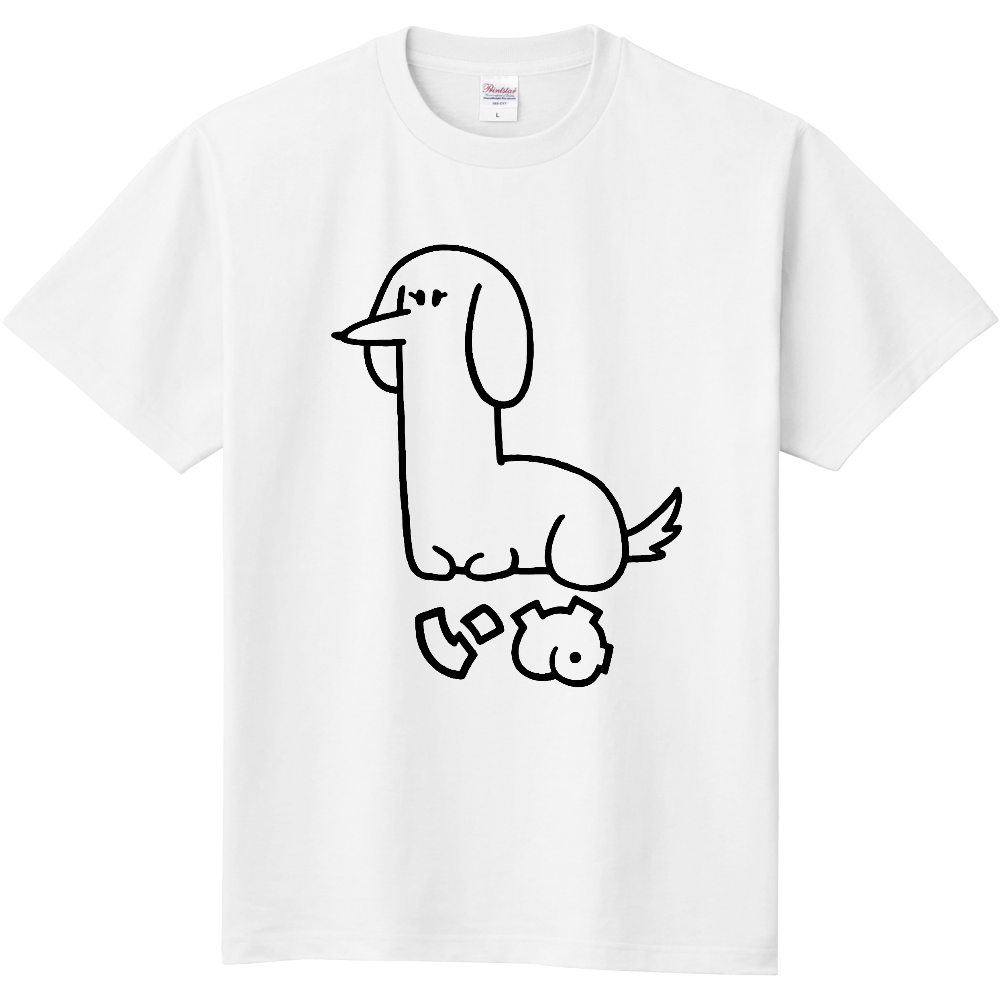 お上品な犬Ｔシャツ