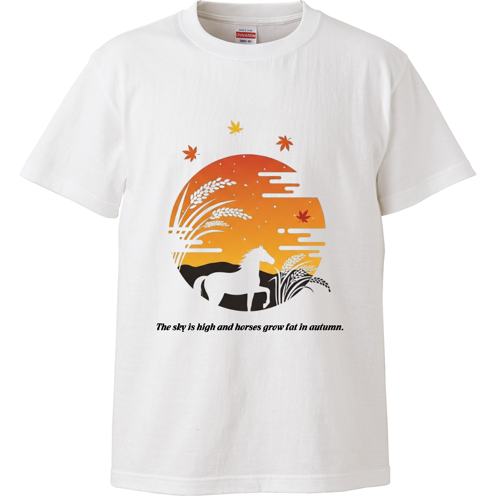 [Tシャツ] The sky is high and horses grow fat in autumn
