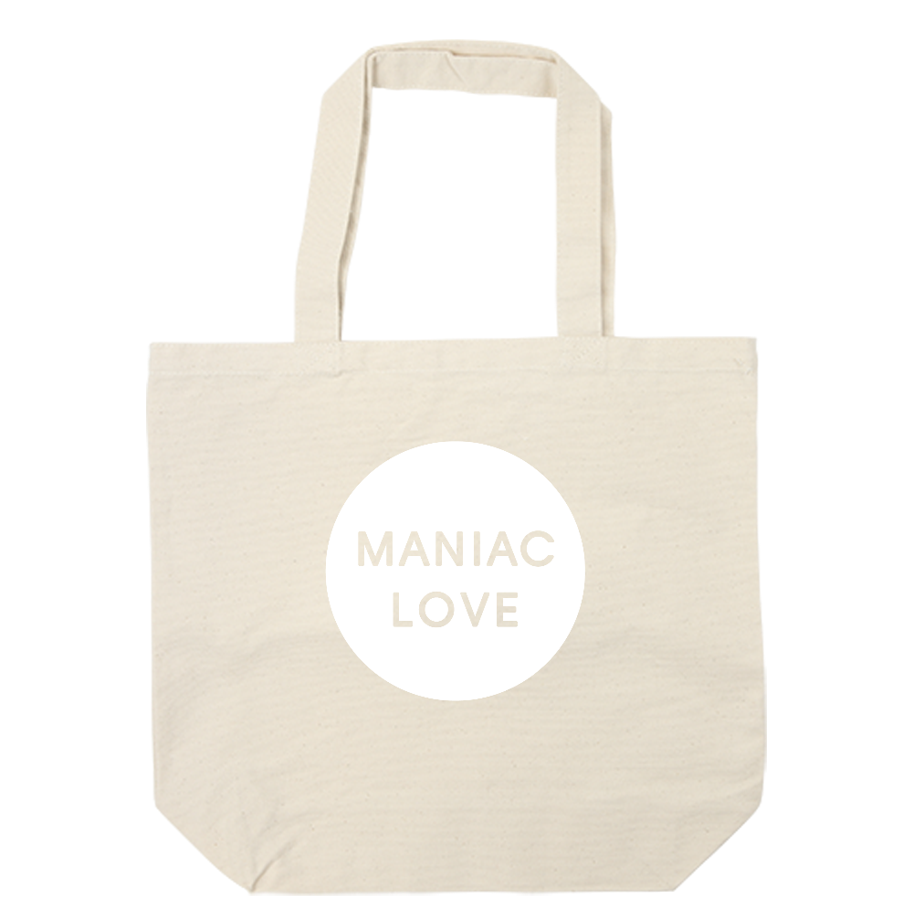 MANIAC LOVE LOGO トートバッグ　白