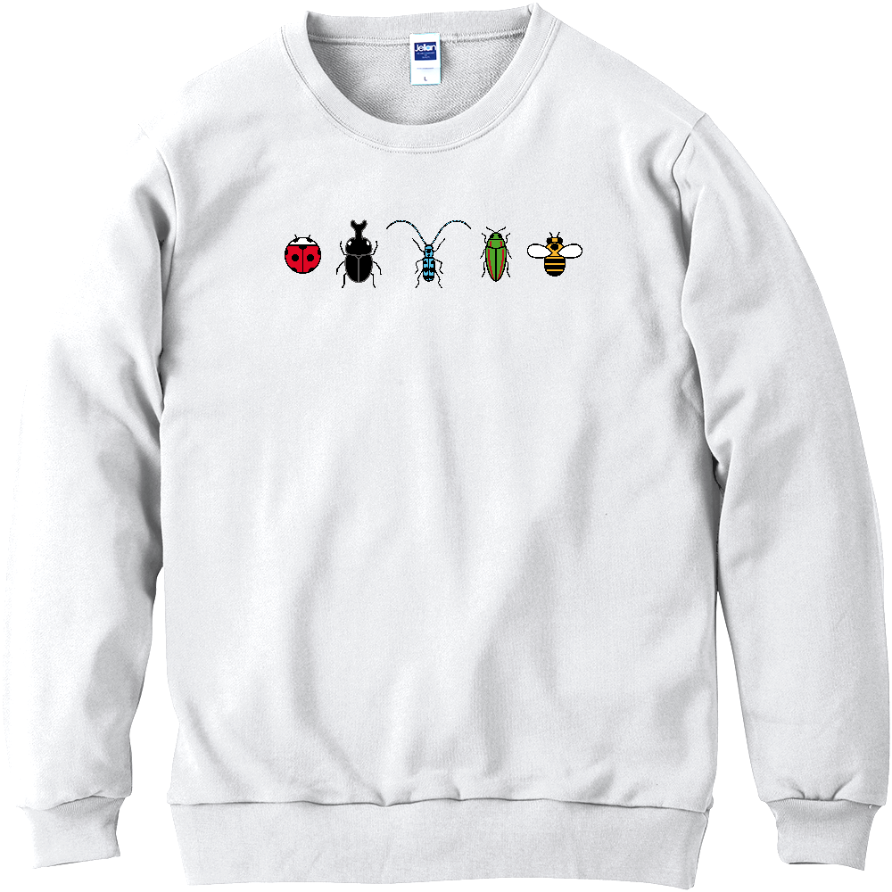 【昆虫】軽量スウェット｜テントウムシ・カブトムシ・ルリボシカミキリ・タマムシ・ミツバチ